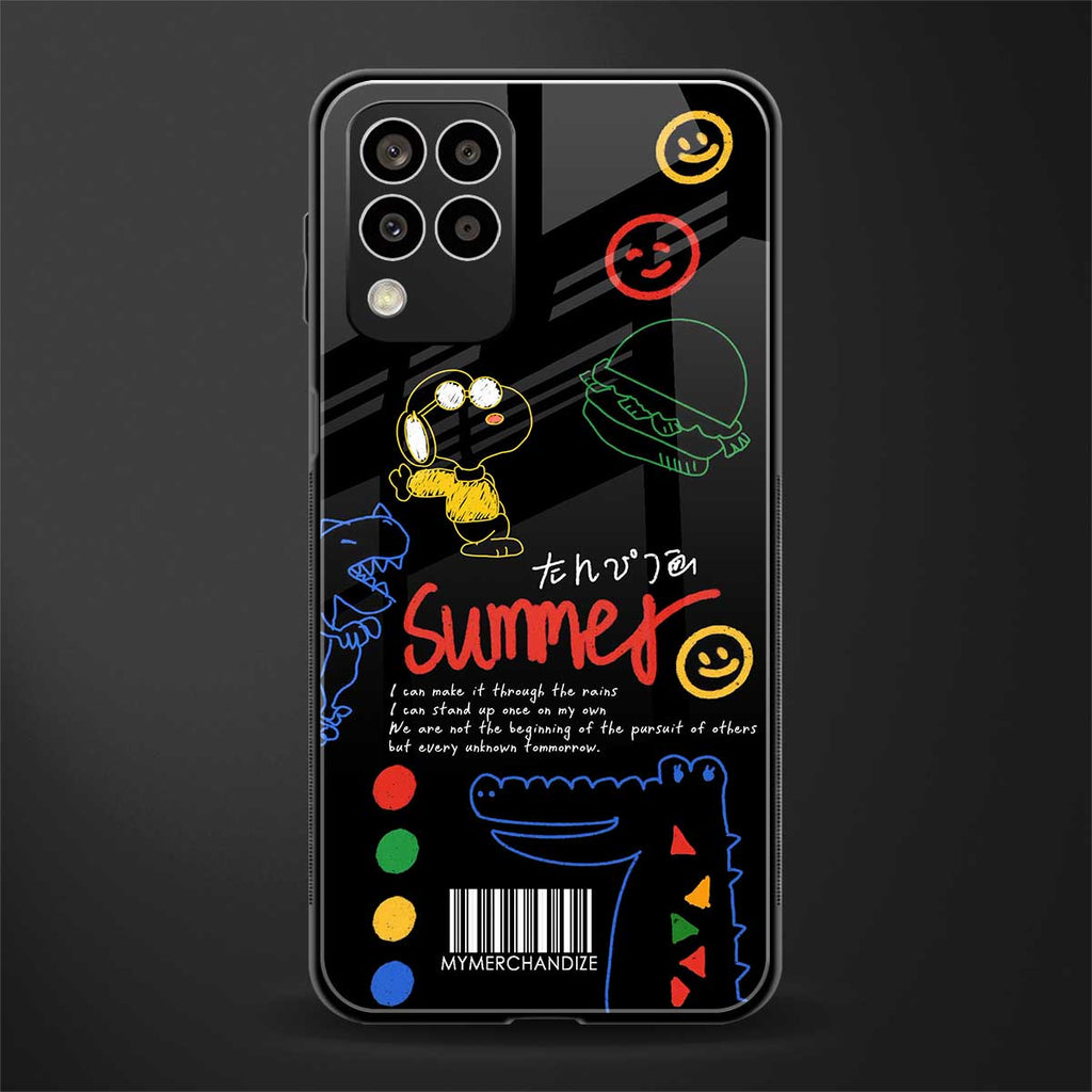 summer motivation back phone cover | glass case for samsung galaxy m33 5g