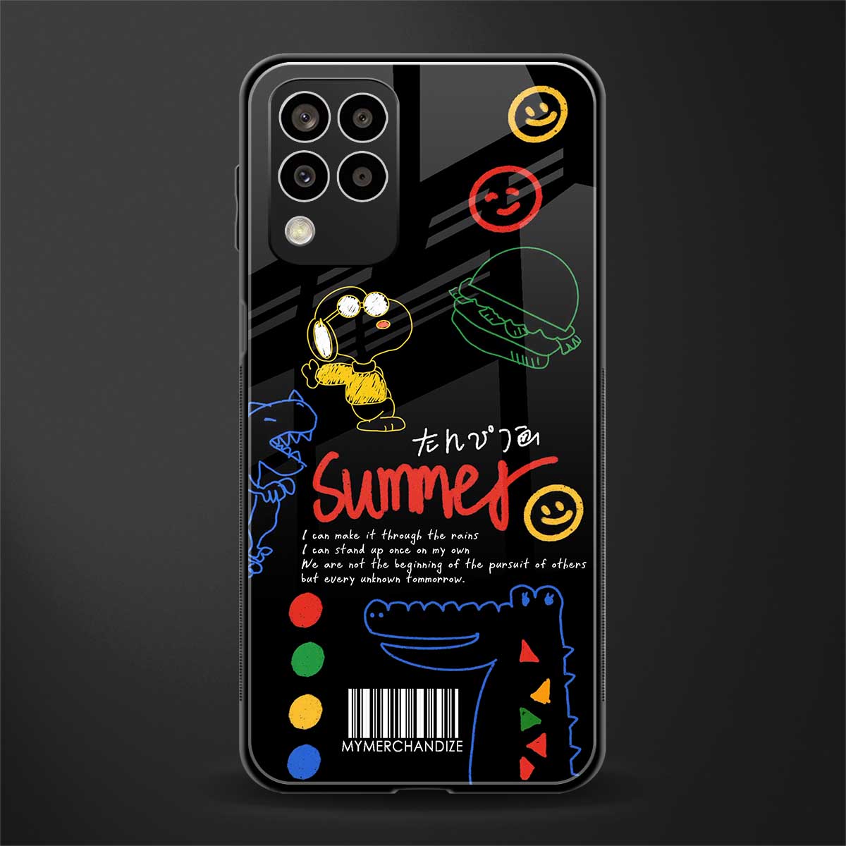 summer motivation back phone cover | glass case for samsung galaxy m33 5g