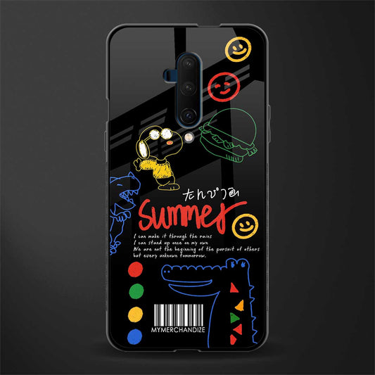 summer motivation glass case for oneplus 7t pro image