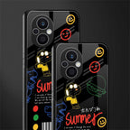summer motivation back phone cover | glass case for oppo f21 pro 5g