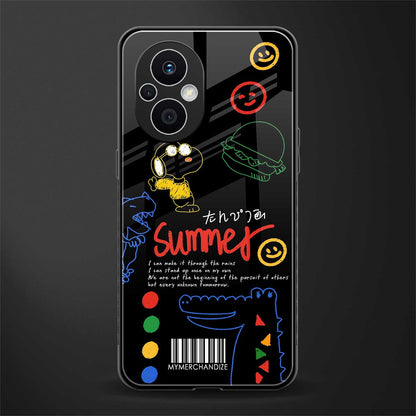 summer motivation back phone cover | glass case for oppo f21 pro 5g