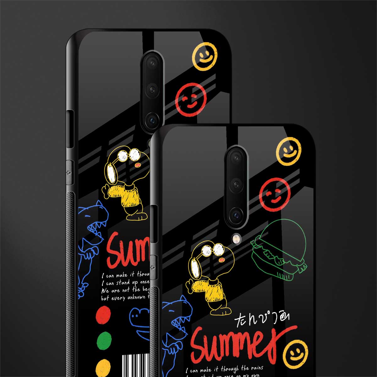 summer motivation glass case for oneplus 7 pro image-2