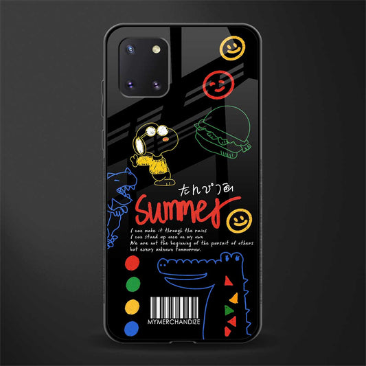 summer motivation glass case for samsung galaxy note 10 lite image