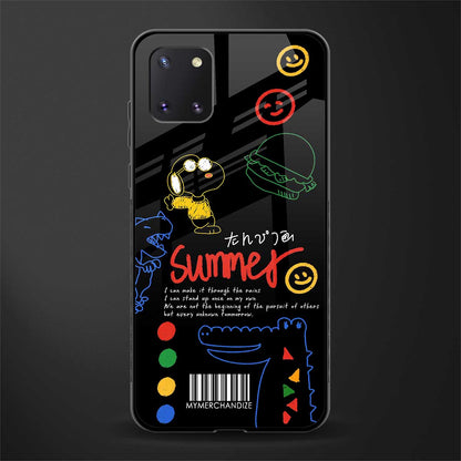 summer motivation glass case for samsung a81 image