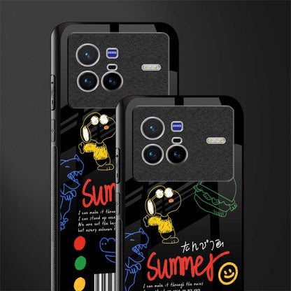 summer motivation glass case for vivo x80 image-2