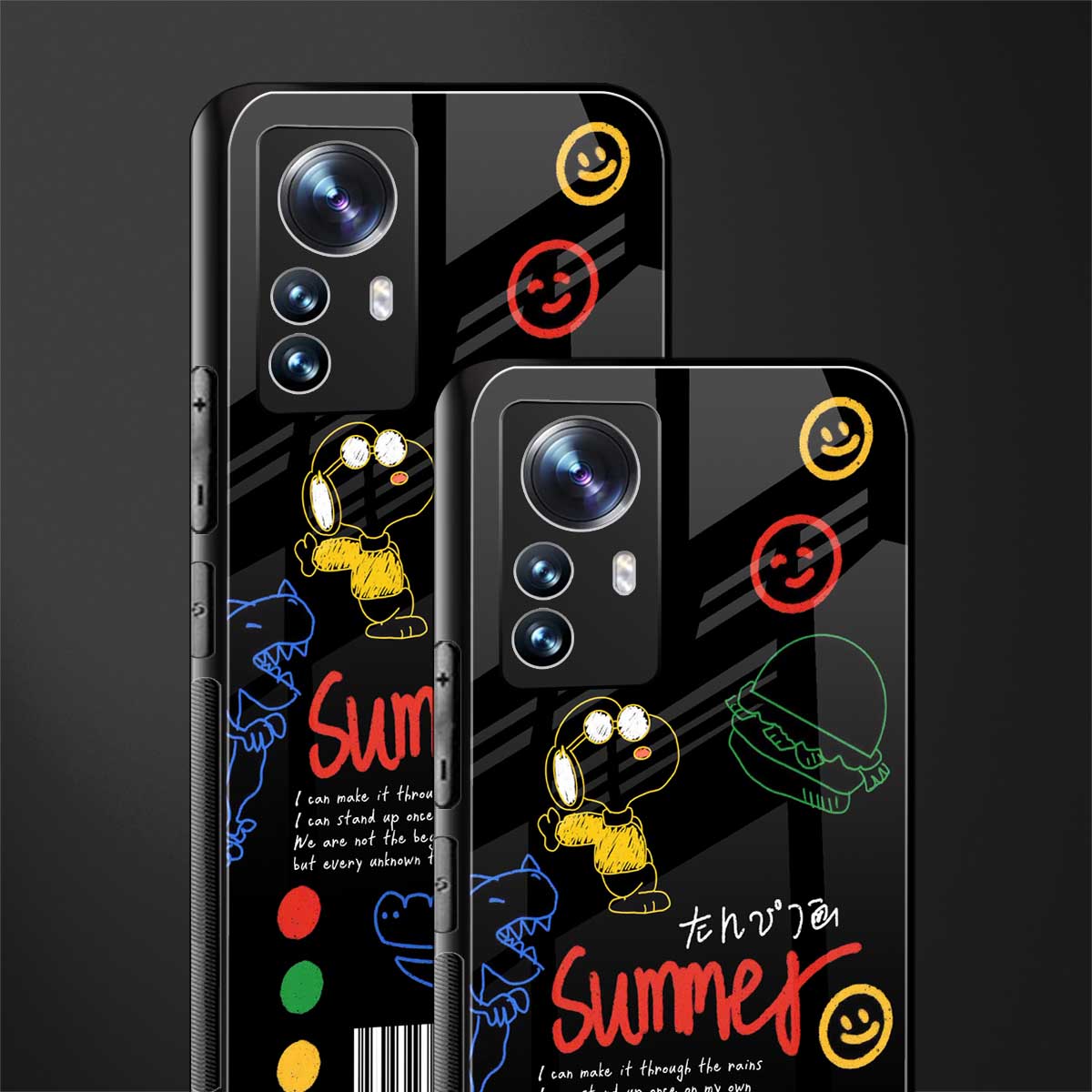 summer motivation back phone cover | glass case for xiaomi 12 pro