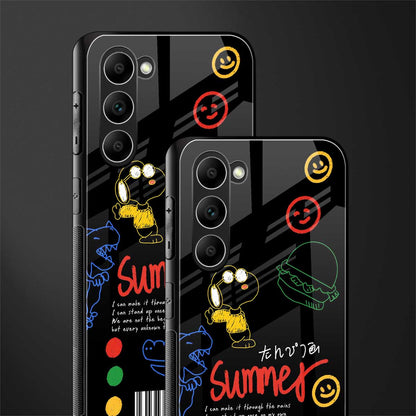 Summer-Motivation-Glass-Case for phone case | glass case for samsung galaxy s23 plus