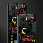 summer motivation back phone cover | glass case for vivo y16