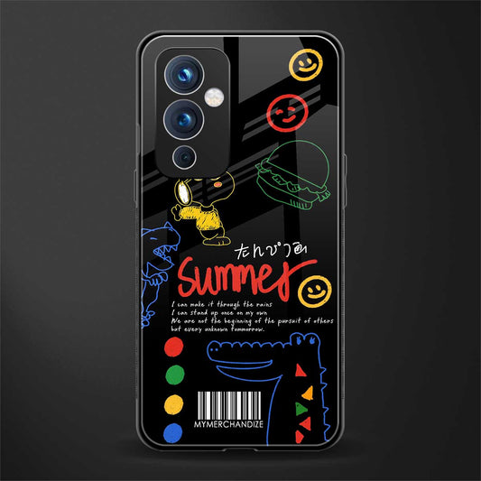 summer motivation back phone cover | glass case for oneplus 9