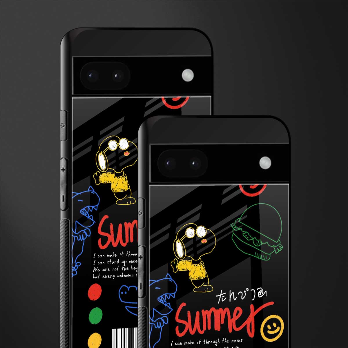 summer motivation back phone cover | glass case for google pixel 6a