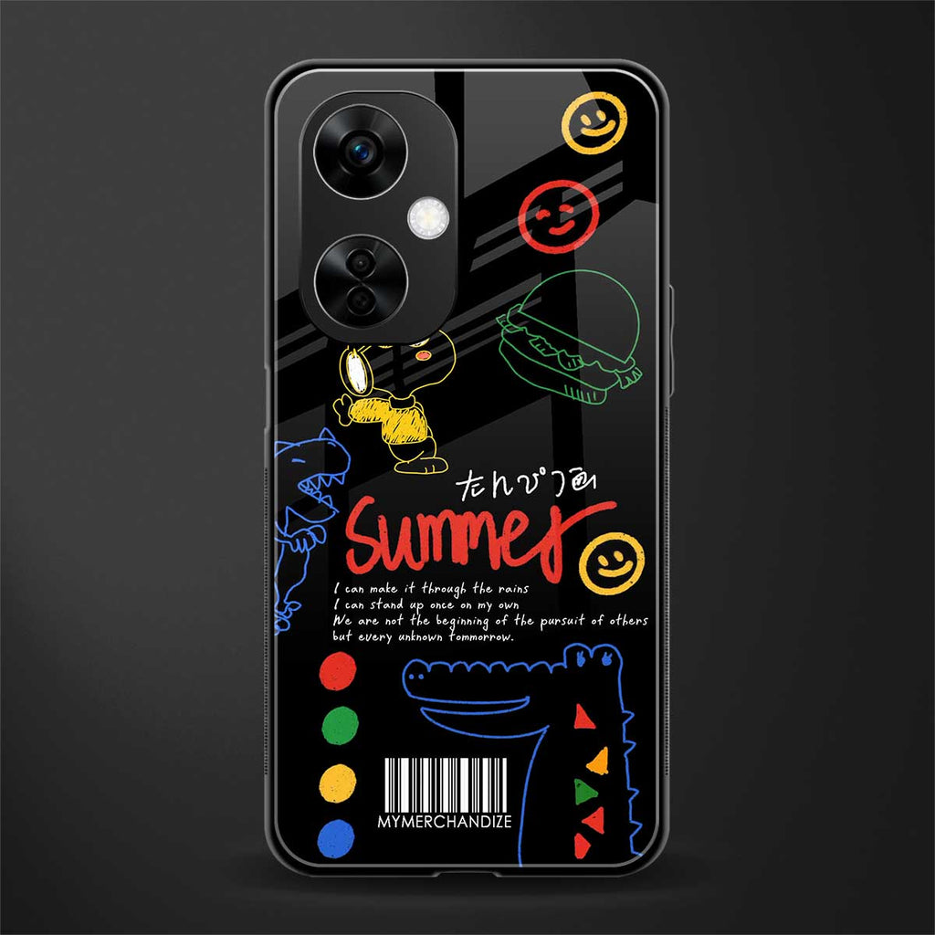 summer motivation back phone cover | glass case for oneplus nord ce 3 lite
