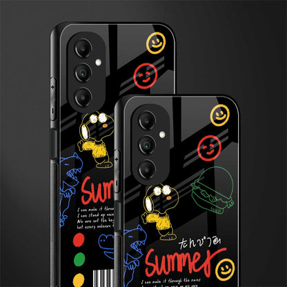 summer motivation back phone cover | glass case for samsung galaxy a14 5g
