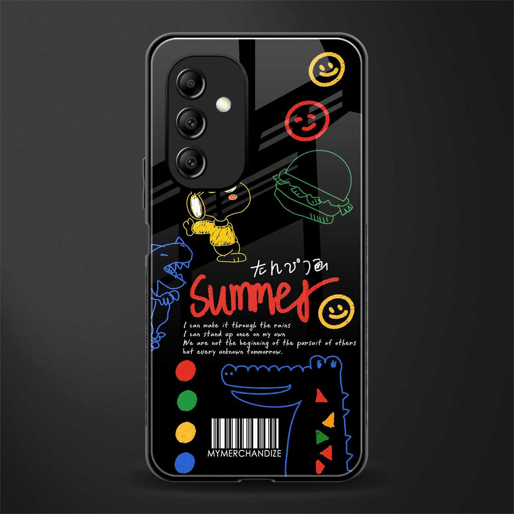 summer motivation back phone cover | glass case for samsung galaxy a14 5g