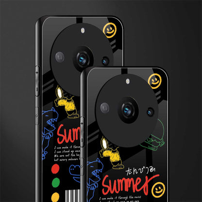 summer motivation back phone cover | glass case for realme 11 pro 5g