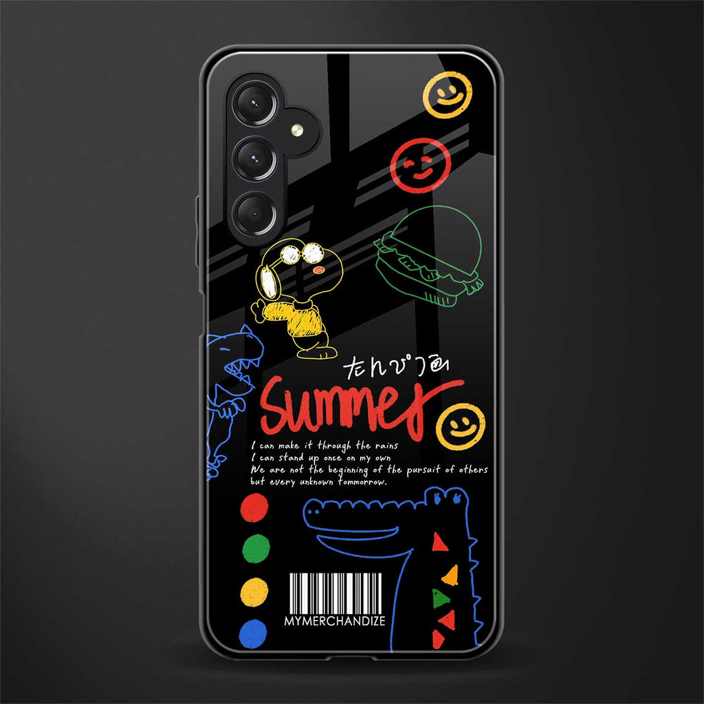 summer motivation back phone cover | glass case for samsun galaxy a24 4g