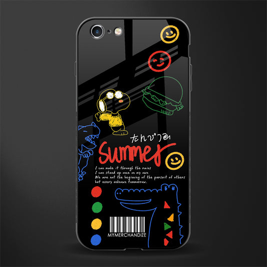 summer motivation glass case for iphone 6 image