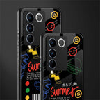 summer motivation back phone cover | glass case for vivo v27 pro 5g