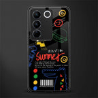 summer motivation back phone cover | glass case for vivo v27 pro 5g