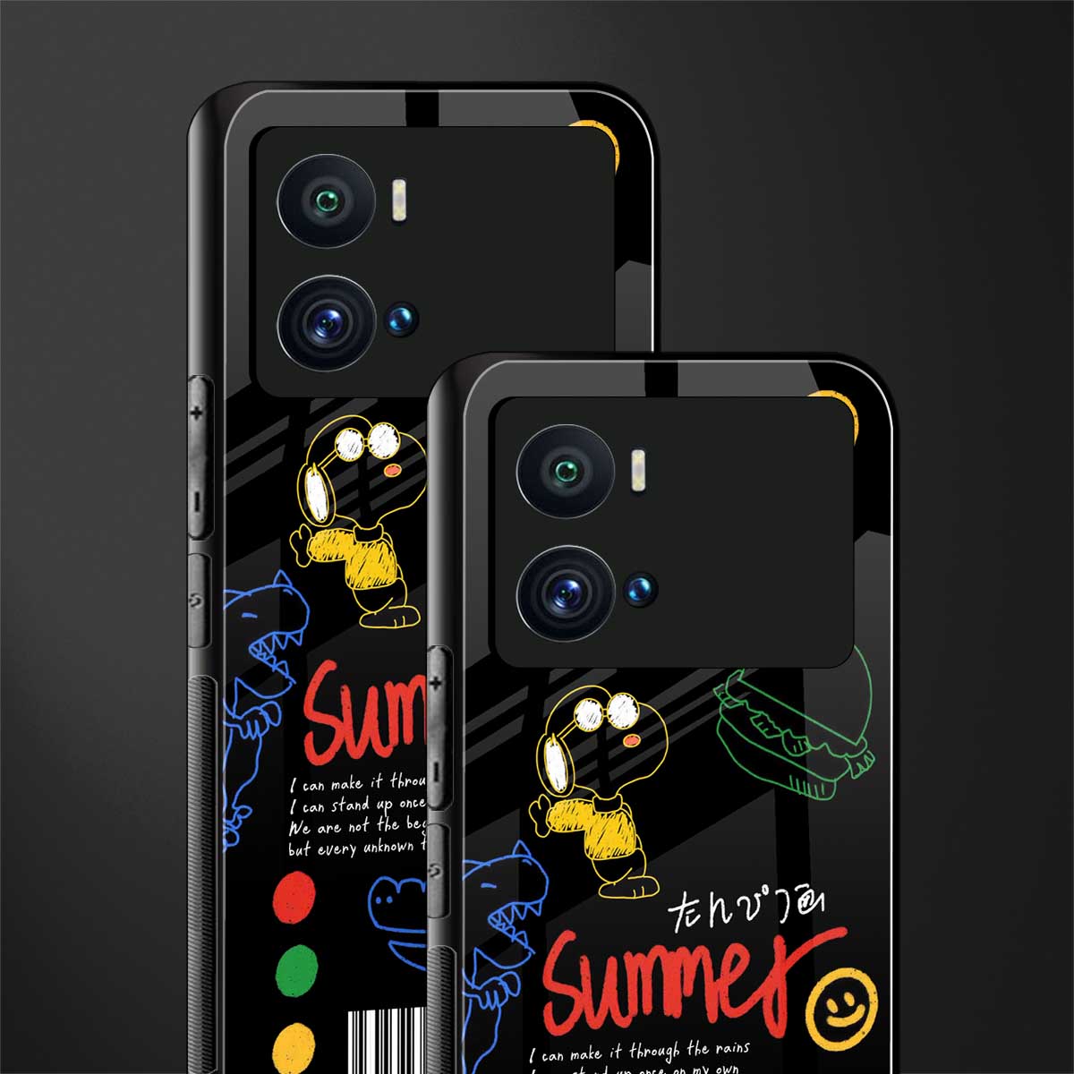 summer motivation back phone cover | glass case for iQOO 9 Pro