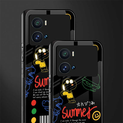 summer motivation back phone cover | glass case for iQOO 9 Pro