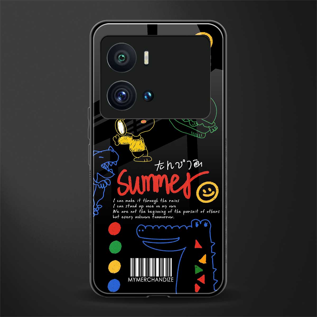 summer motivation back phone cover | glass case for iQOO 9 Pro