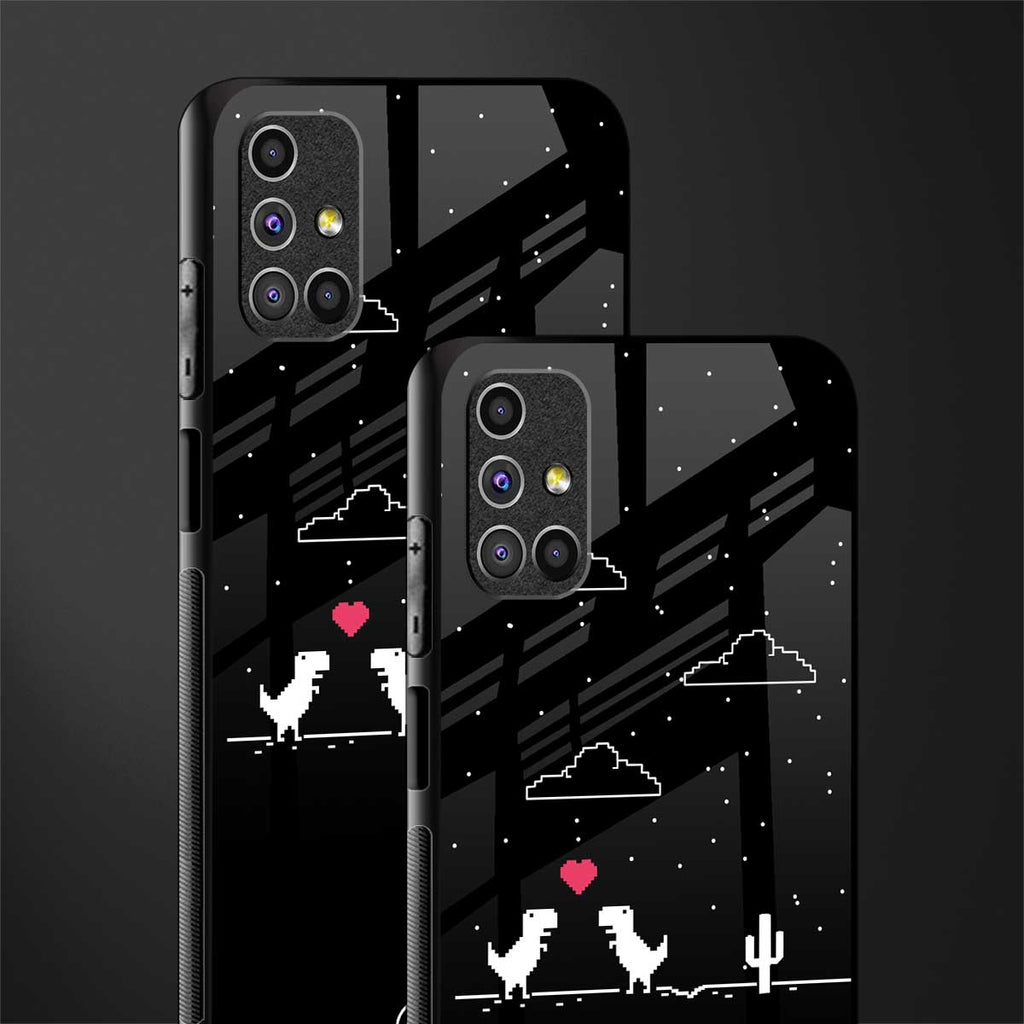 t-rex glass case for samsung galaxy m31s image-2