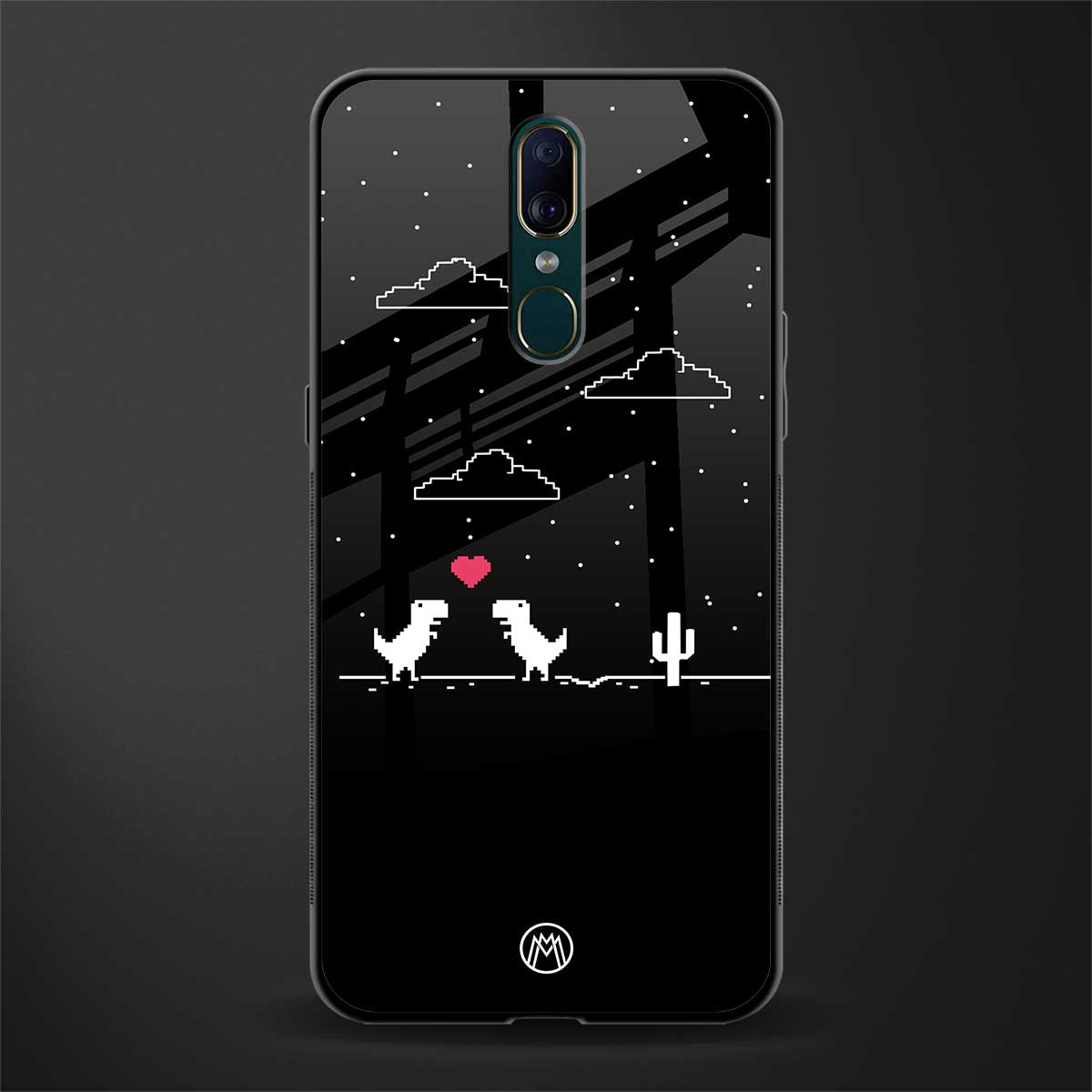 t-rex glass case for oppo a9 image