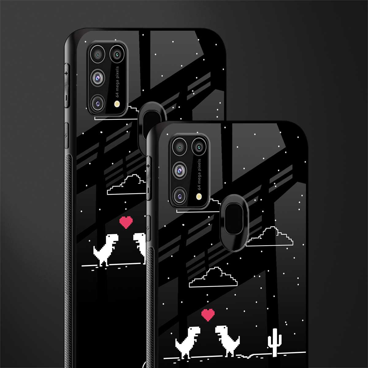 t-rex glass case for samsung galaxy f41 image-2