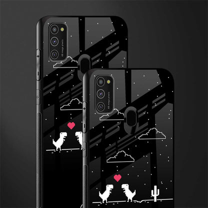 t-rex glass case for samsung galaxy m30s image-2