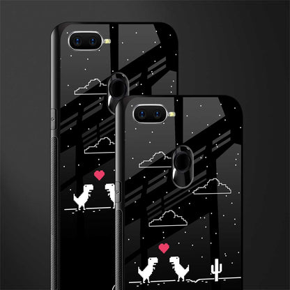 t-rex glass case for oppo a7 image-2