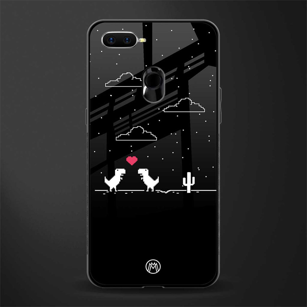 t-rex glass case for oppo a7 image