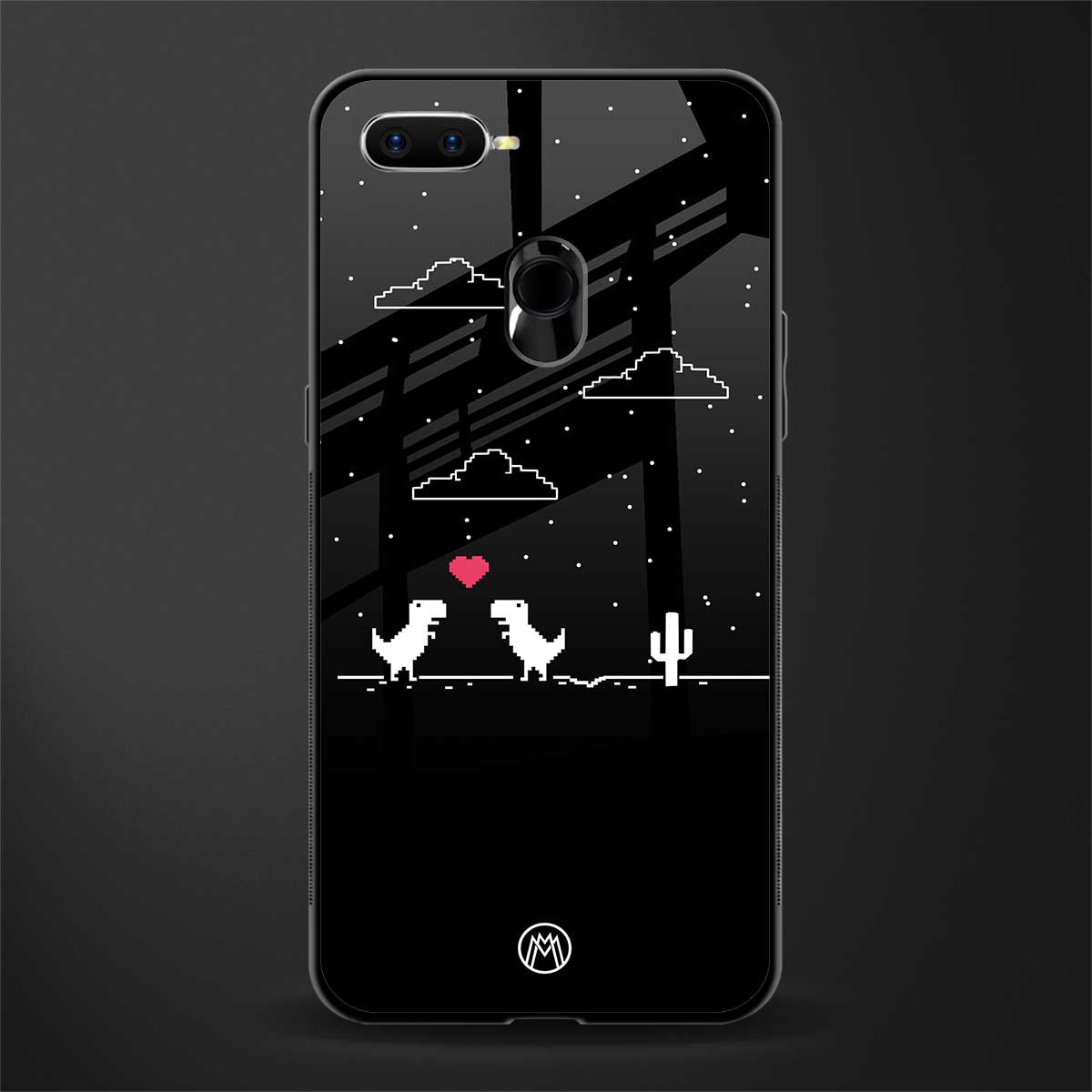 t-rex glass case for oppo a7 image