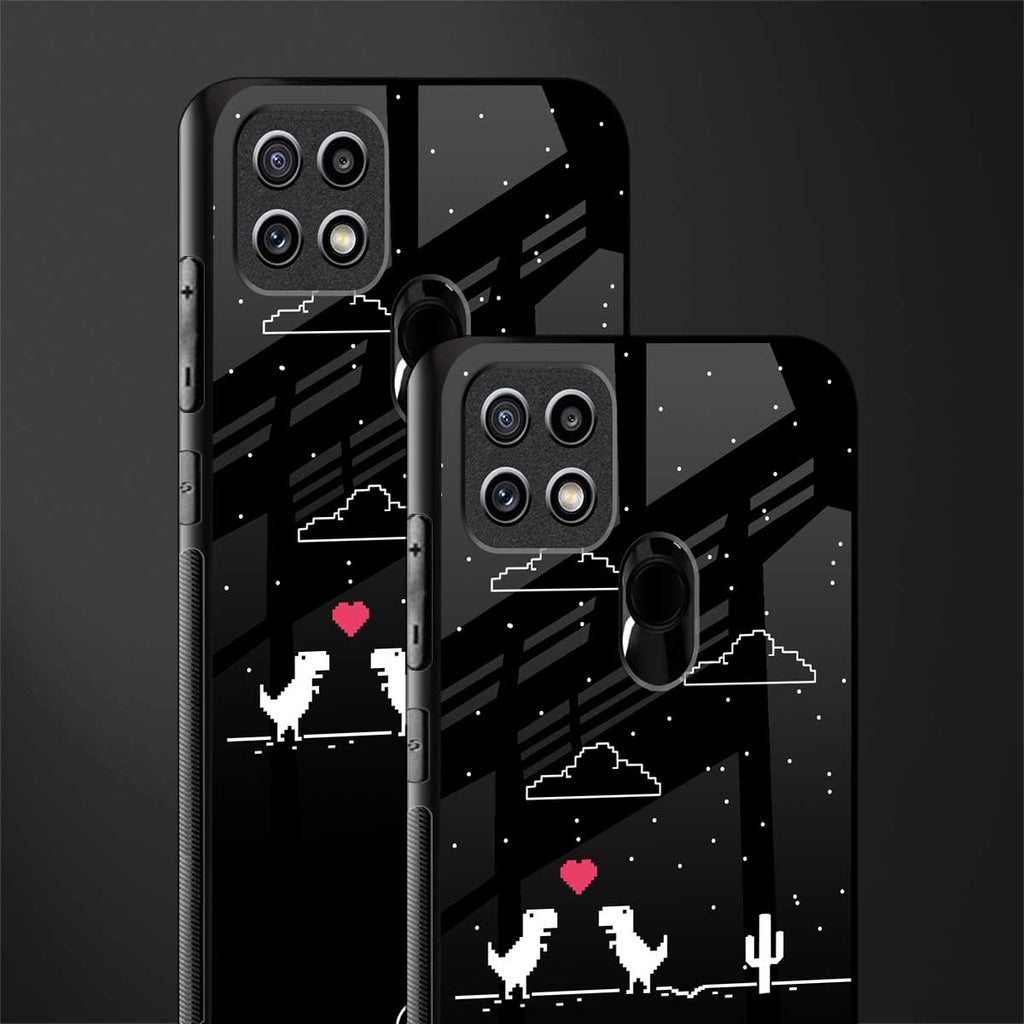 t-rex glass case for oppo a15s image-2
