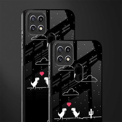t-rex glass case for oppo a15s image-2