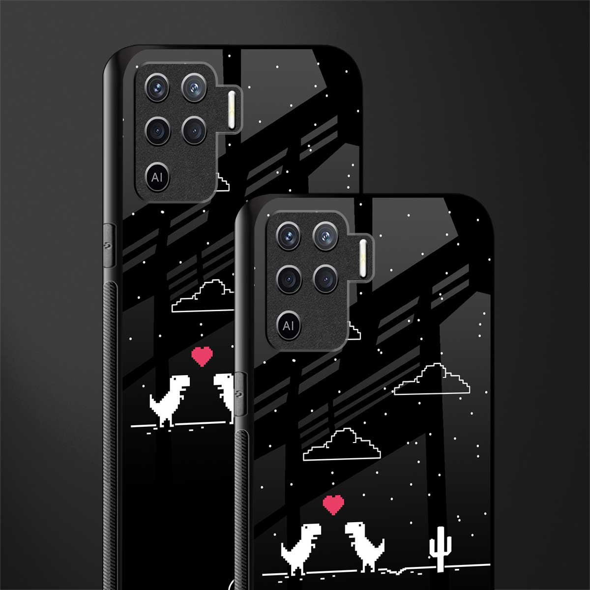 t-rex glass case for oppo f19 pro image-2