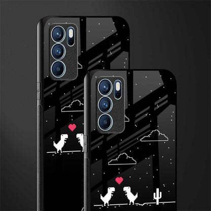 t-rex glass case for oppo reno6 5g image-2