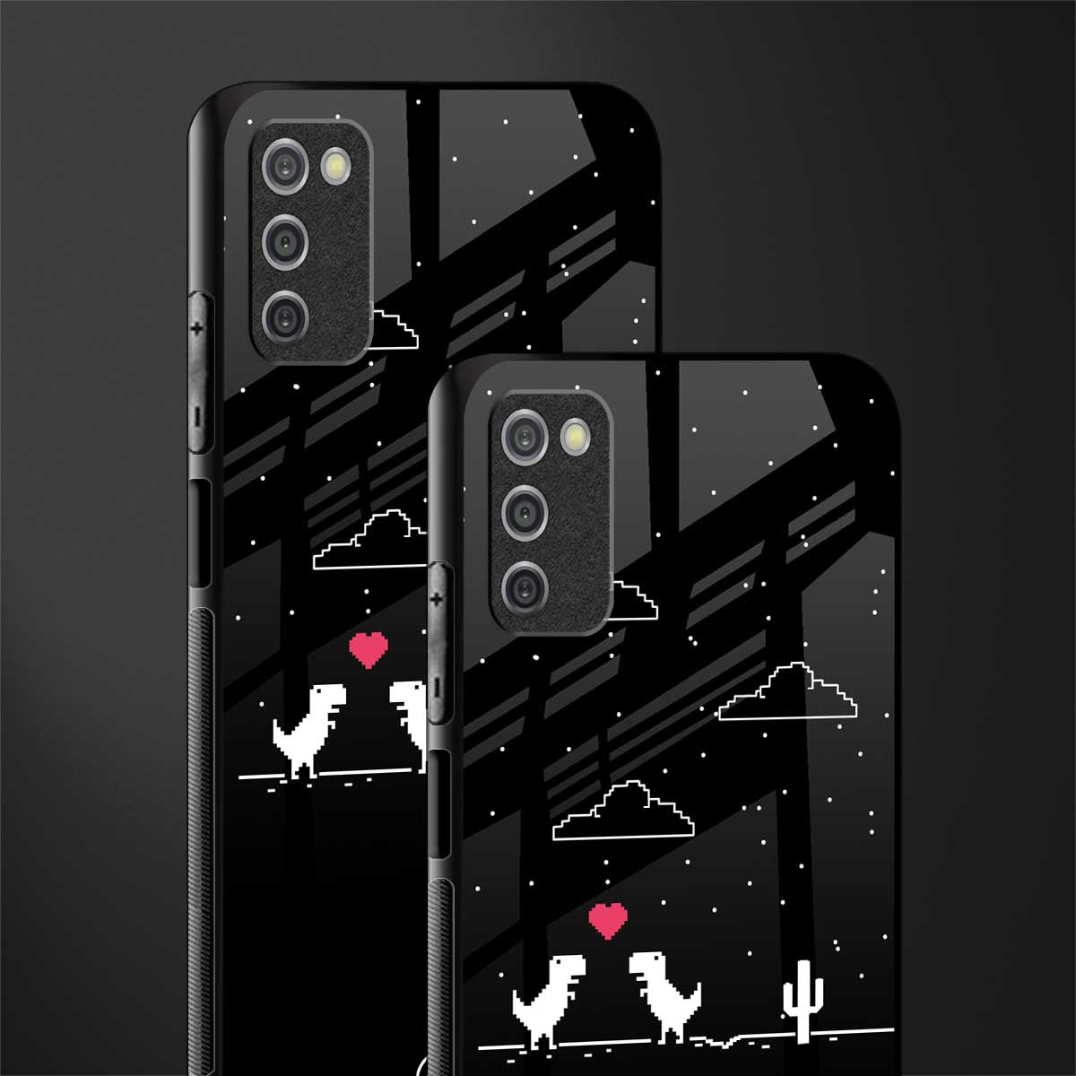 t-rex glass case for samsung galaxy a03s image-2