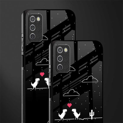 t-rex glass case for samsung galaxy a03s image-2