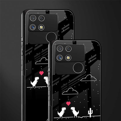 t-rex back phone cover | glass case for realme narzo 50a