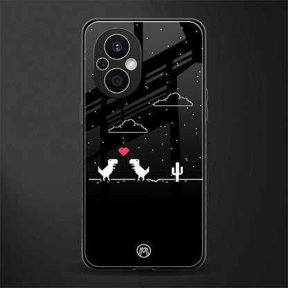 t-rex back phone cover | glass case for oppo f21 pro 5g