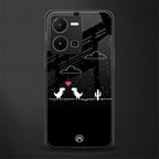 t-rex back phone cover | glass case for vivo y35 4g