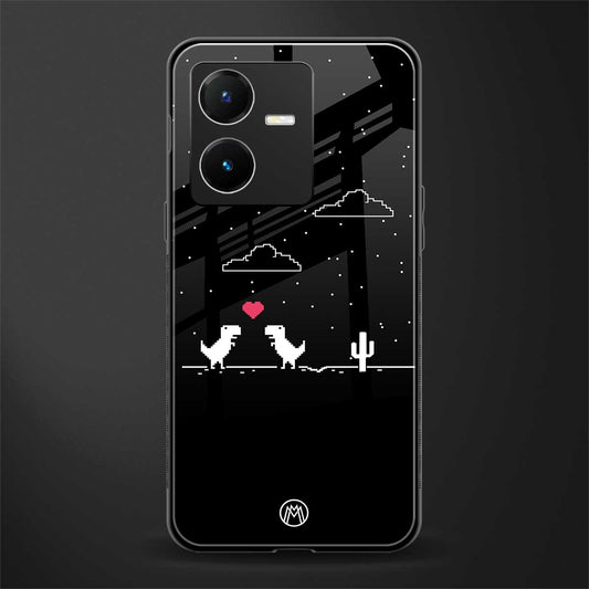 t-rex back phone cover | glass case for vivo y22