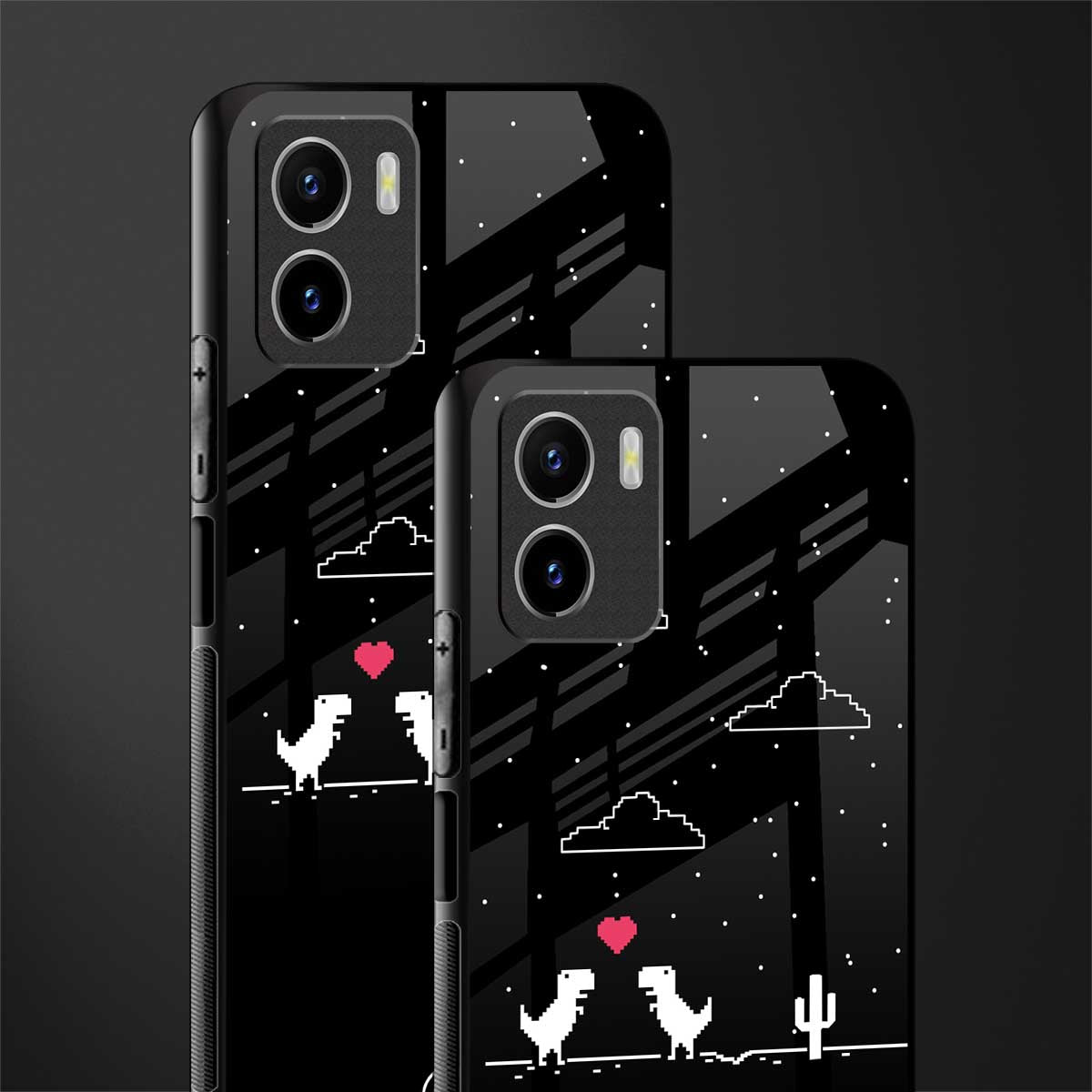t-rex back phone cover | glass case for vivo y72