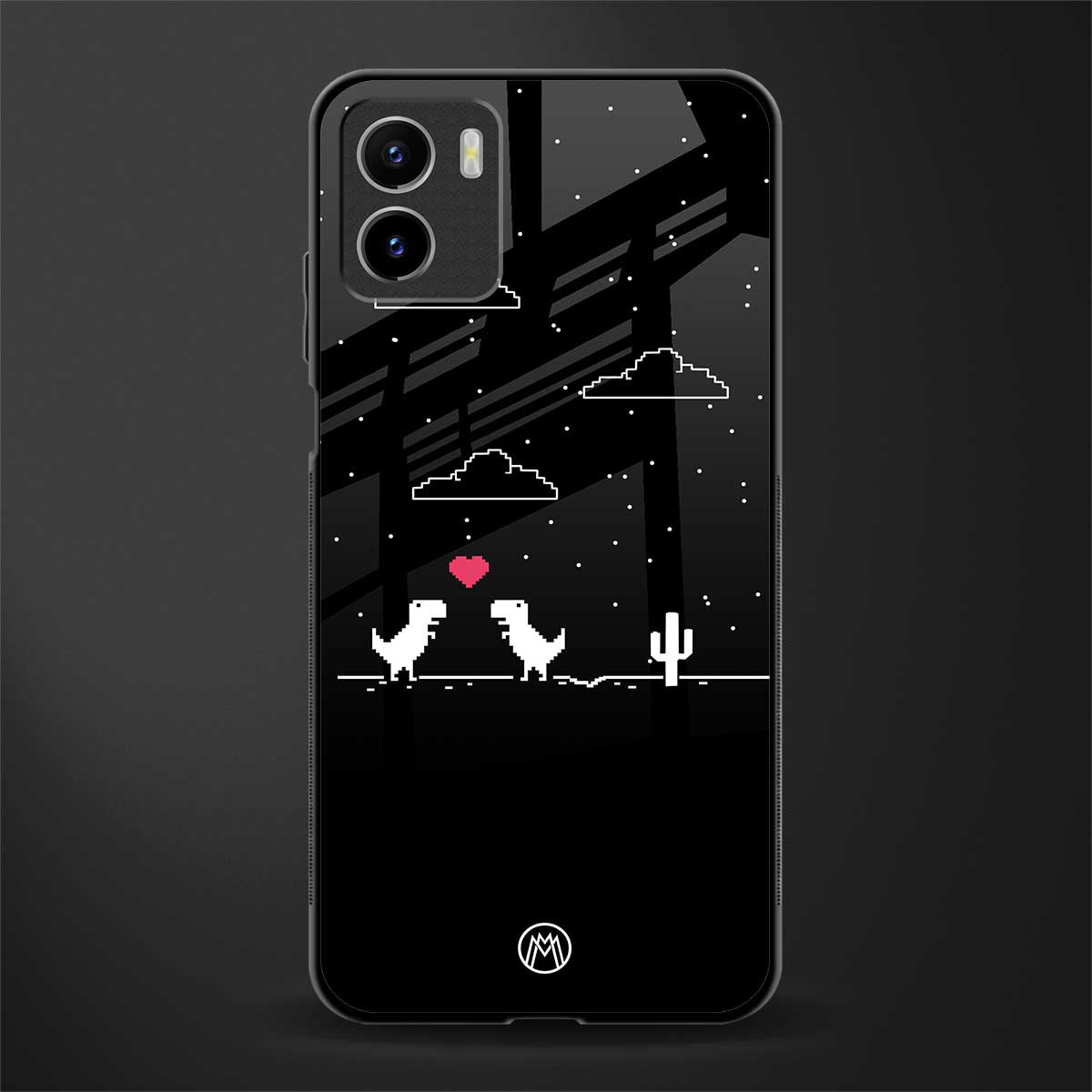 t-rex back phone cover | glass case for vivo y72