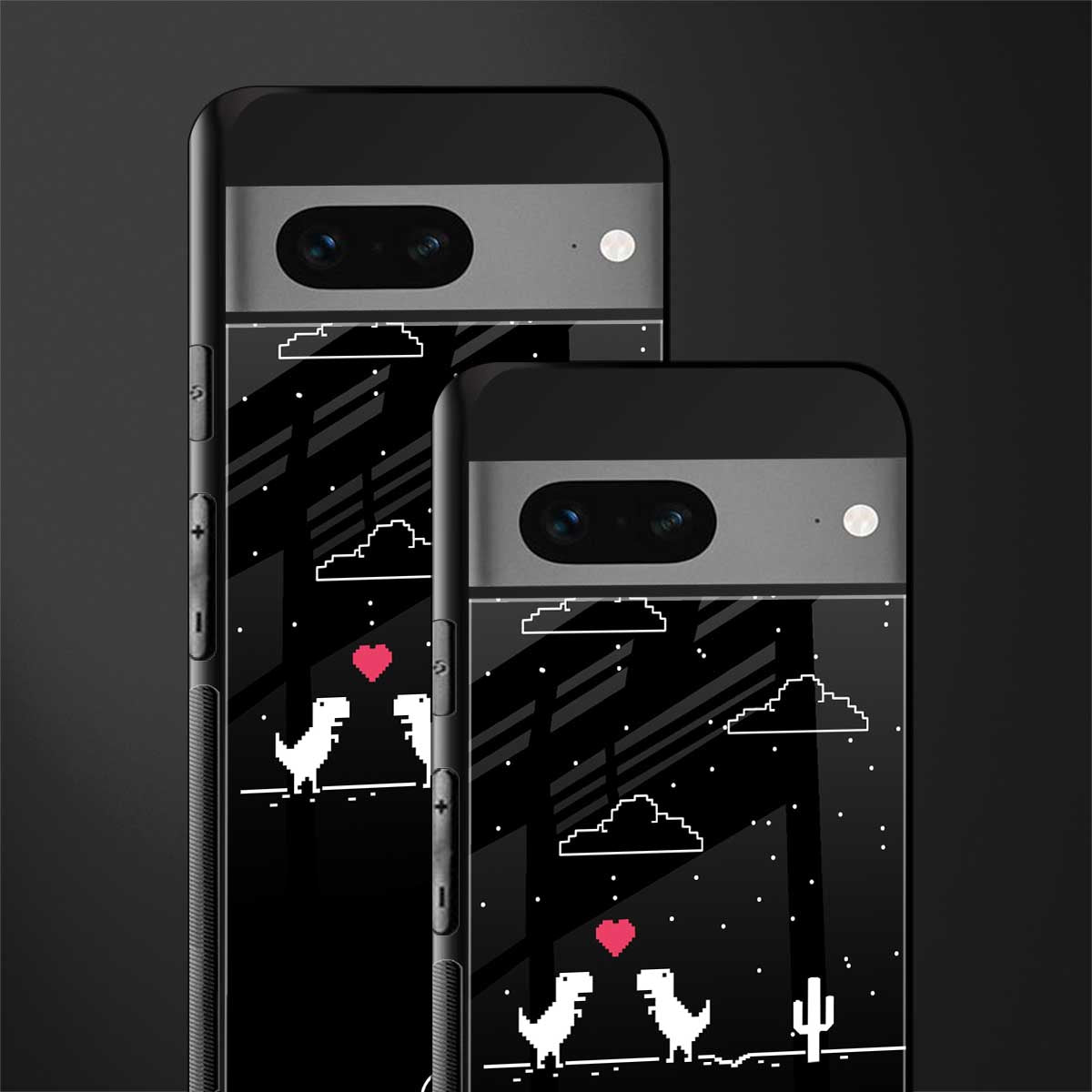 t-rex back phone cover | glass case for google pixel 7