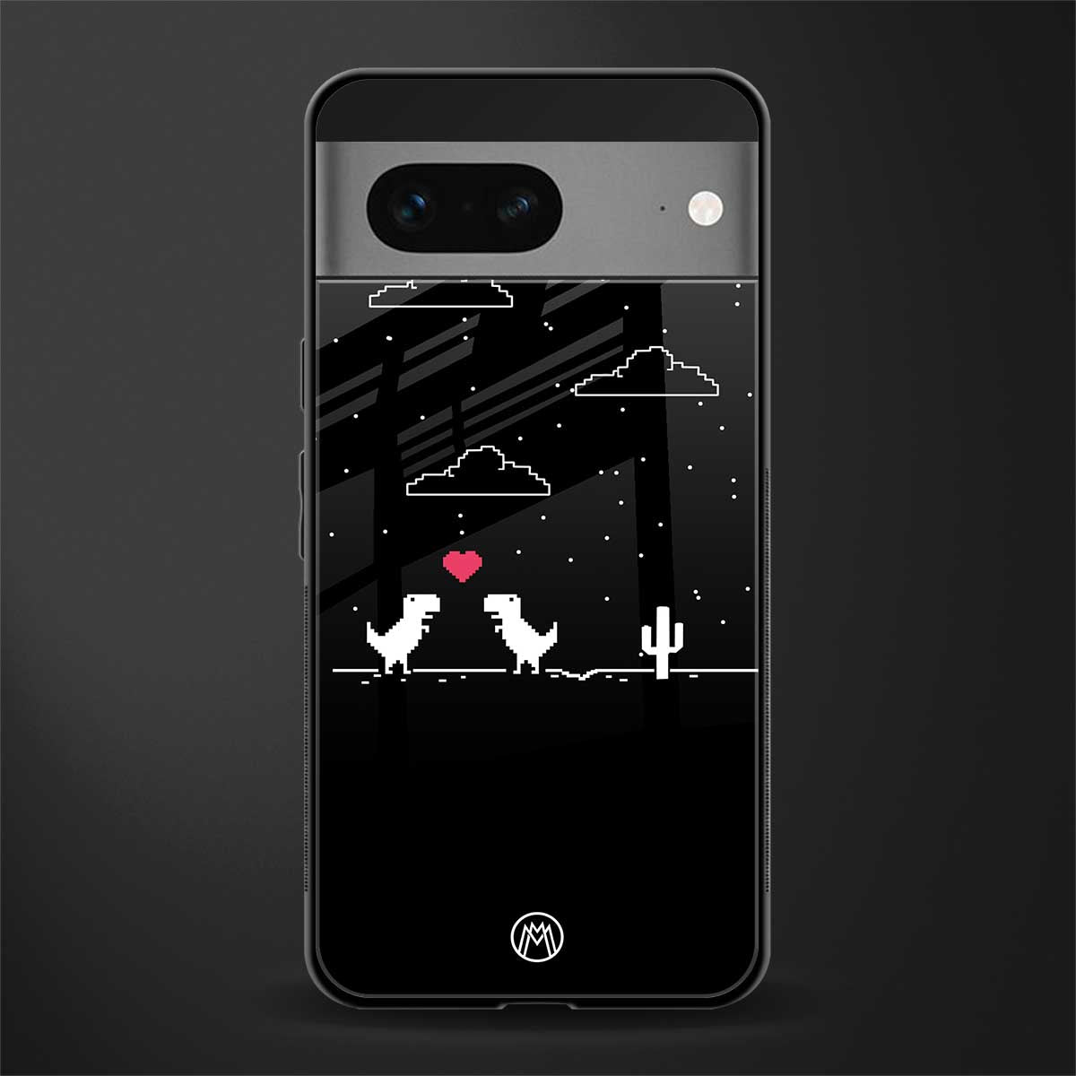 t-rex back phone cover | glass case for google pixel 7