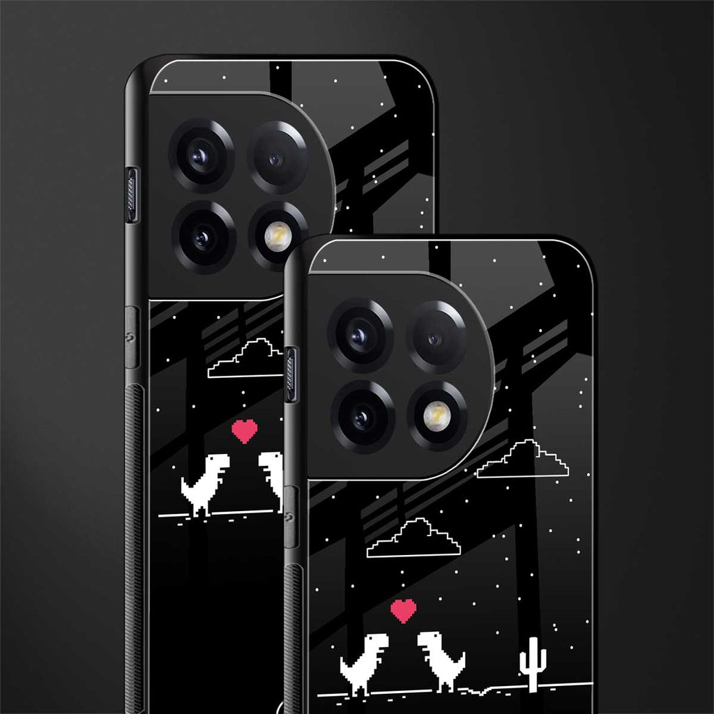 t-rex back phone cover | glass case for oneplus 11r