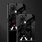 t-rex back phone cover | glass case for oneplus nord ce 3 lite