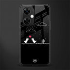 t-rex back phone cover | glass case for oneplus nord ce 3 lite