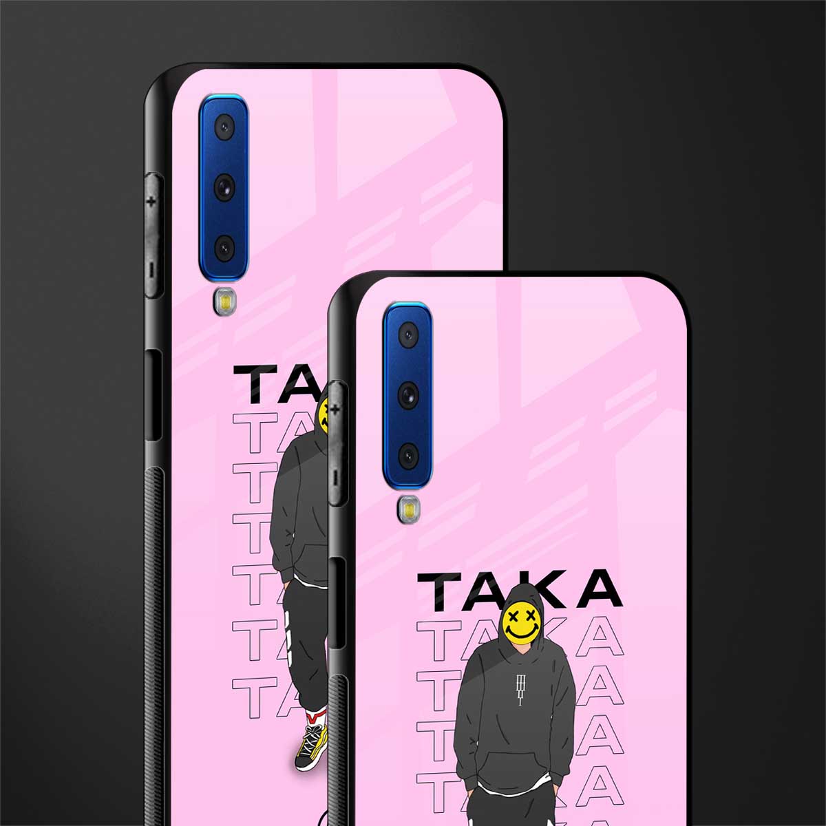 taka taka glass case for samsung galaxy a7 2018 image-2